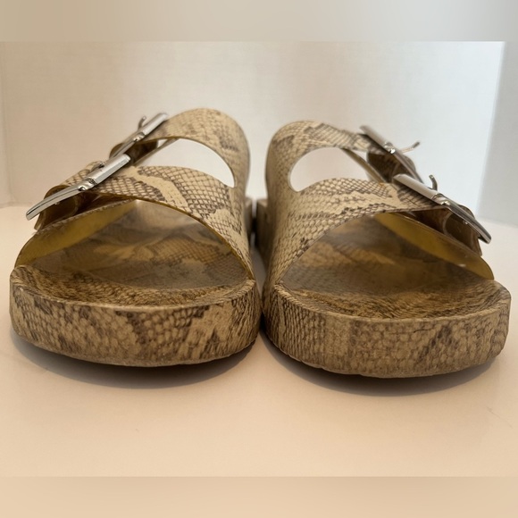 Steve Madden Snake Print Sandals - Picture 11 of 15